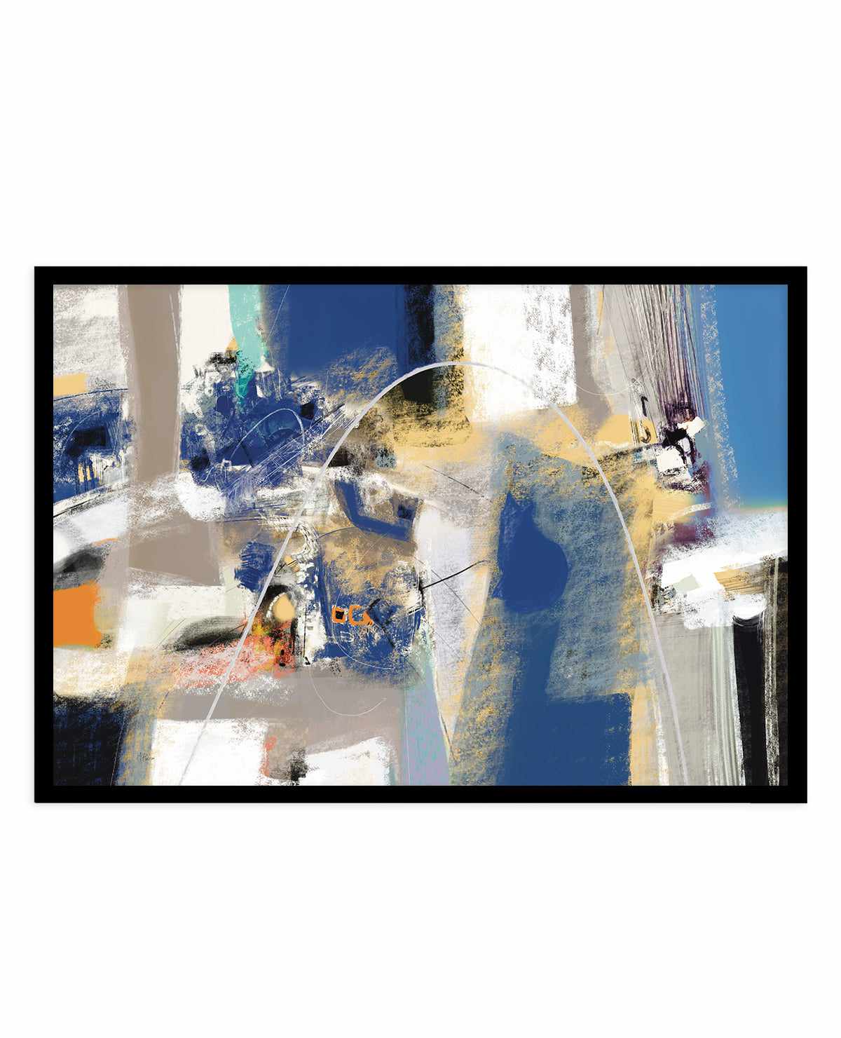 Abstract Industrial in Blue by Maurizio Piovan | Art Print