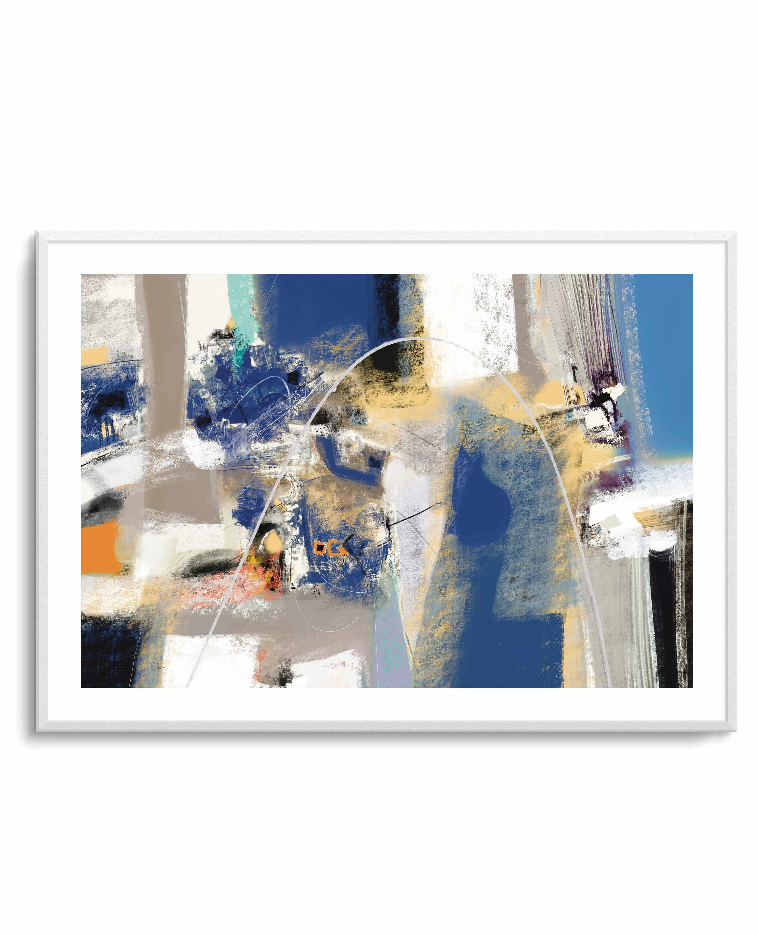 Abstract Industrial in Blue by Maurizio Piovan | Art Print