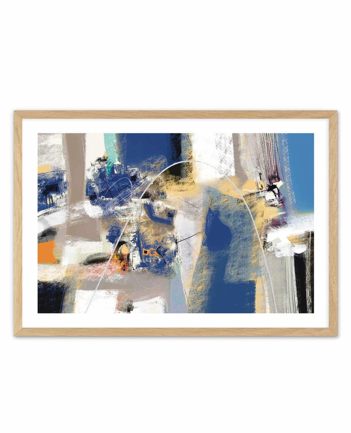 Abstract Industrial in Blue by Maurizio Piovan | Art Print