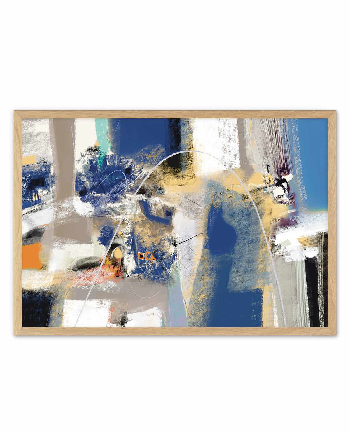 Abstract Industrial in Blue by Maurizio Piovan | Art Print