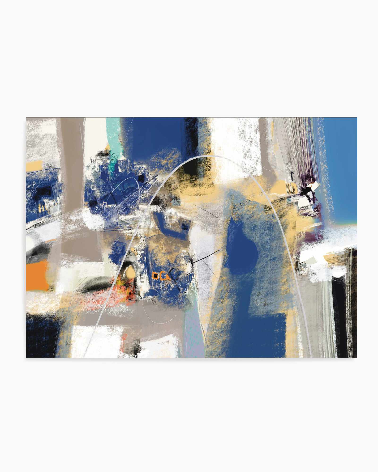 Abstract Industrial in Blue by Maurizio Piovan | Art Print