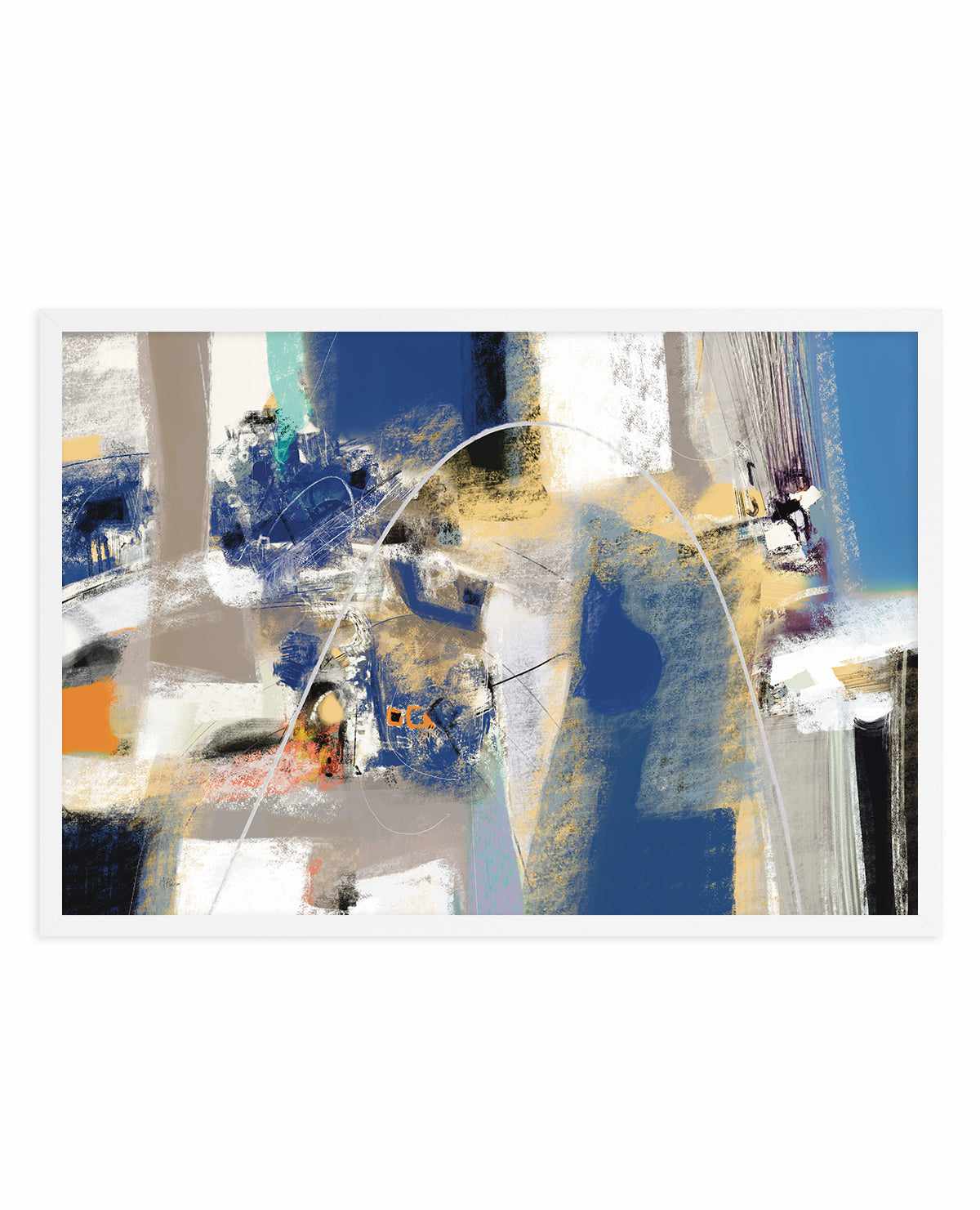 Abstract Industrial in Blue by Maurizio Piovan | Art Print