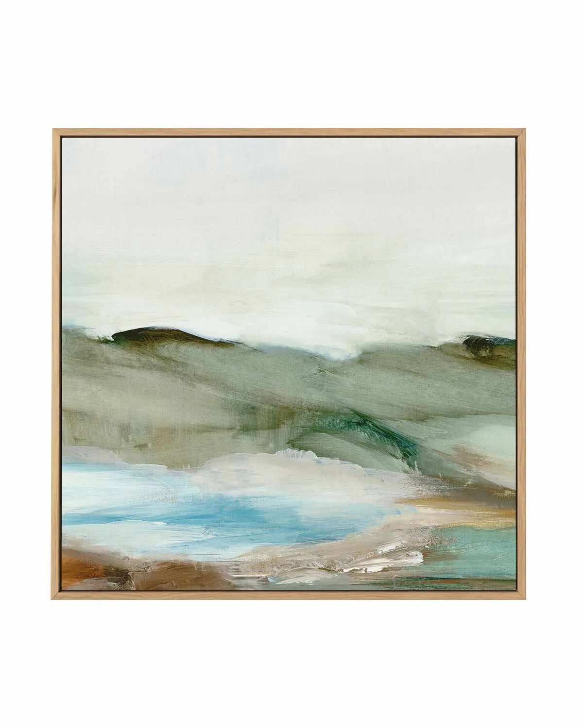 Abstract Landscape Left SQ | Framed Canvas Art Print from Olive et Oriel where you can shop wallpaper and artworks online