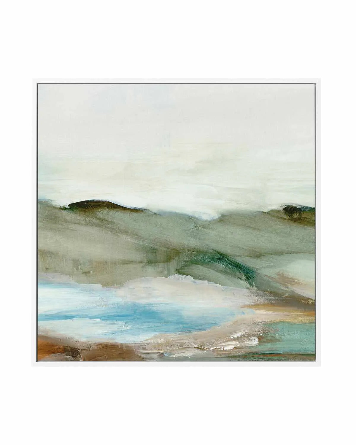 Abstract Landscape Left SQ | Framed Canvas Art Print from Olive et Oriel where you can shop wallpaper and artworks online