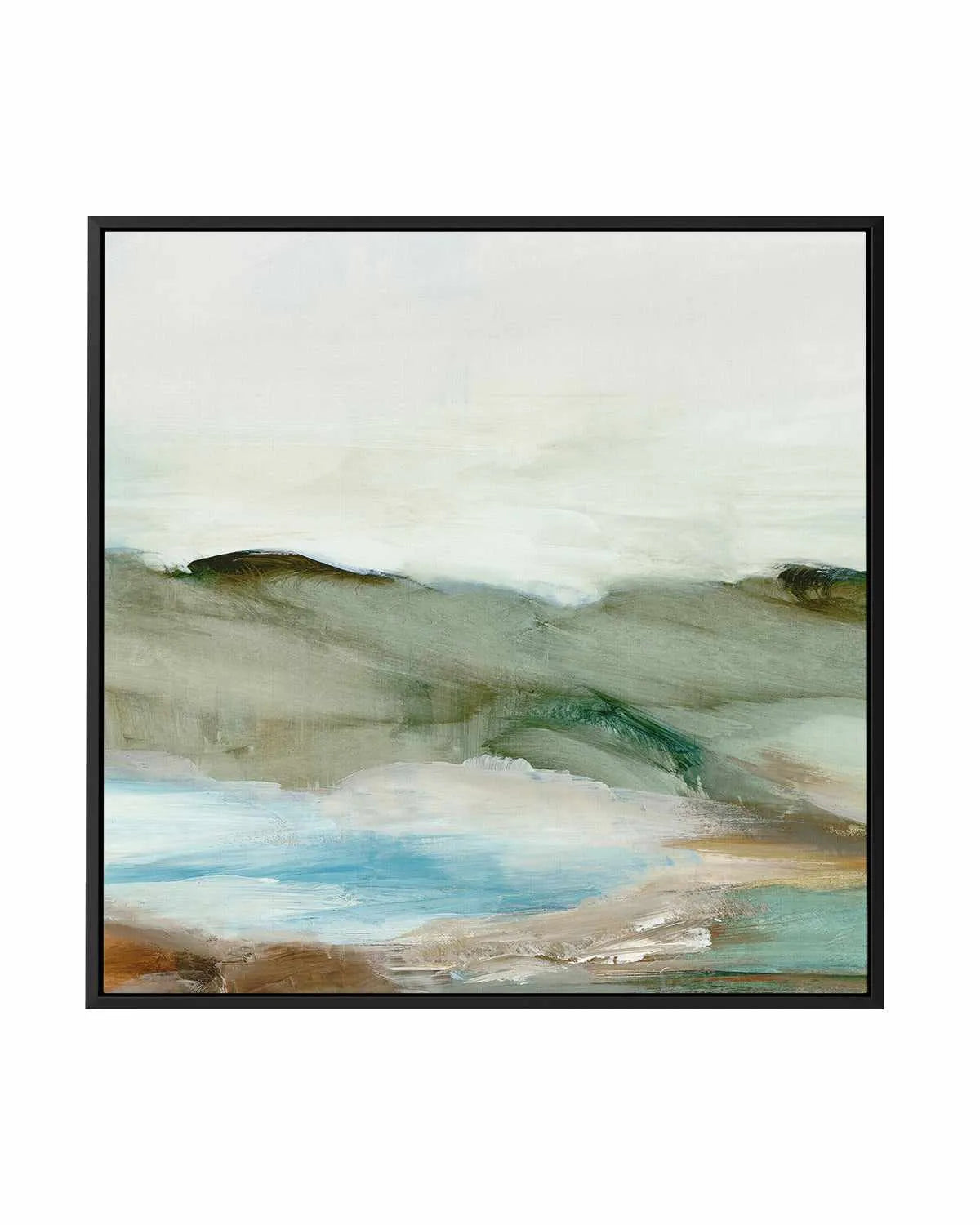 Abstract Landscape Left SQ | Framed Canvas Art Print from Olive et Oriel where you can shop wallpaper and artworks online