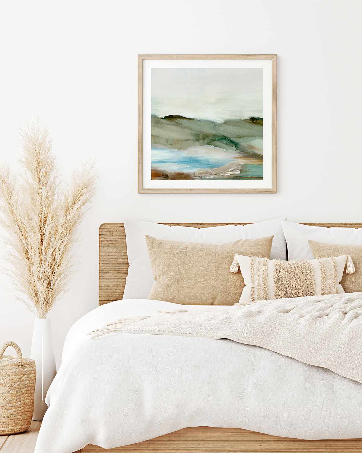 Abstract Landscape Left SQ Art Print