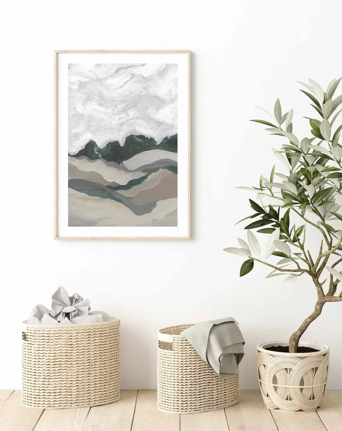 Abstract Landscape by Josephine Wianto Art Print from Olive et Oriel where you can shop wallpaper and artworks online