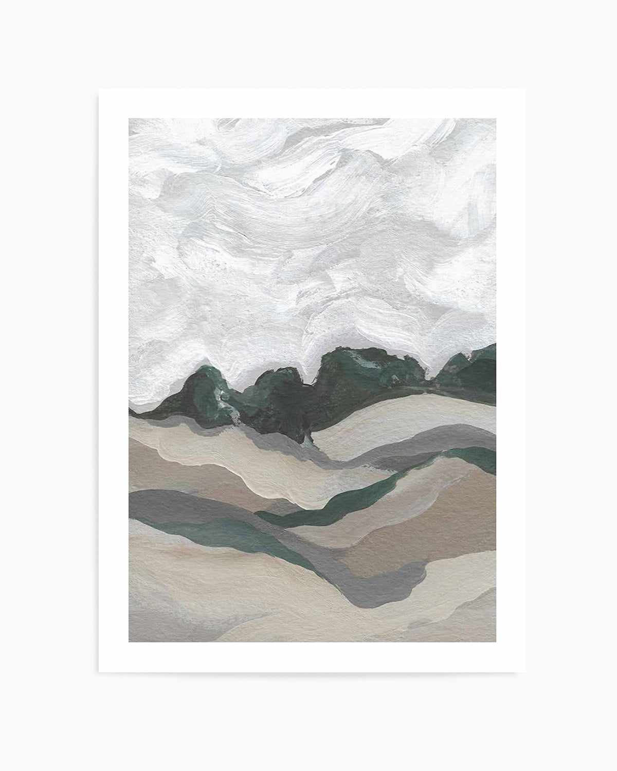 Abstract Landscape by Josephine Wianto Art Print