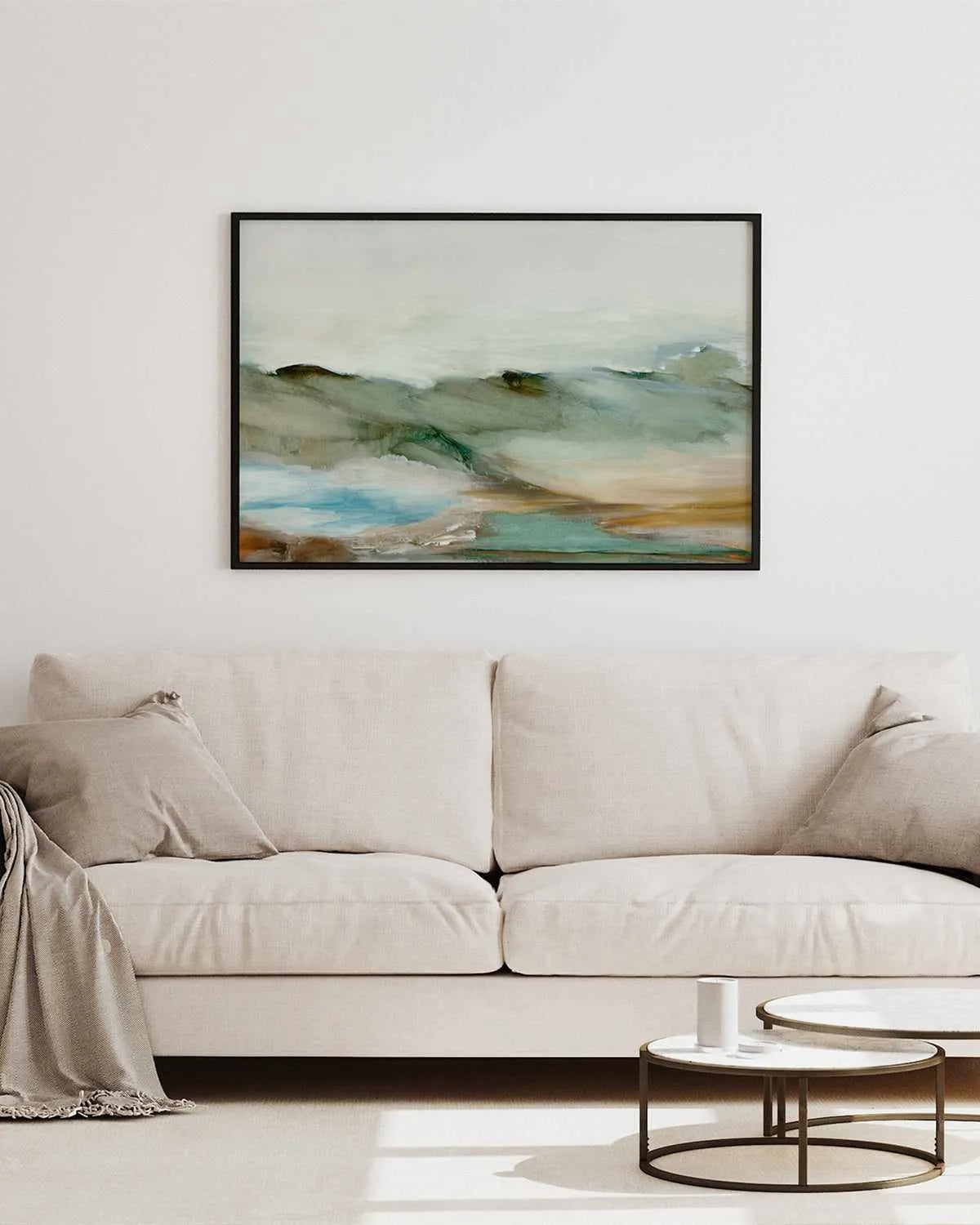 Abstract Landscape | Framed Canvas Art Print from Olive et Oriel where you can shop wallpaper and artworks online