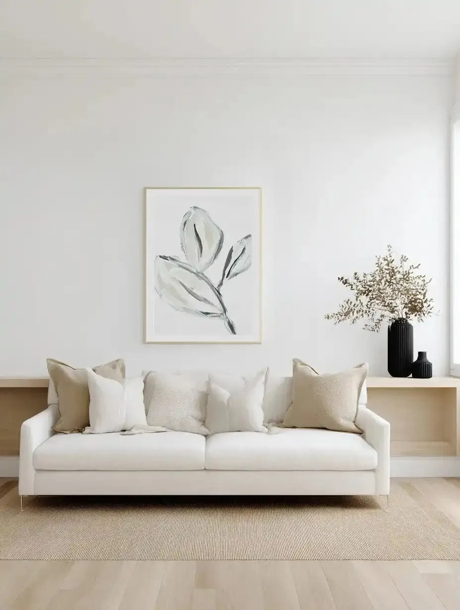 Abstract Leaves Art Print from Olive et Oriel where you can shop wallpaper and artworks online