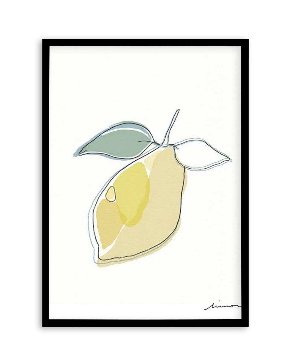 Abstract Limone Art Print