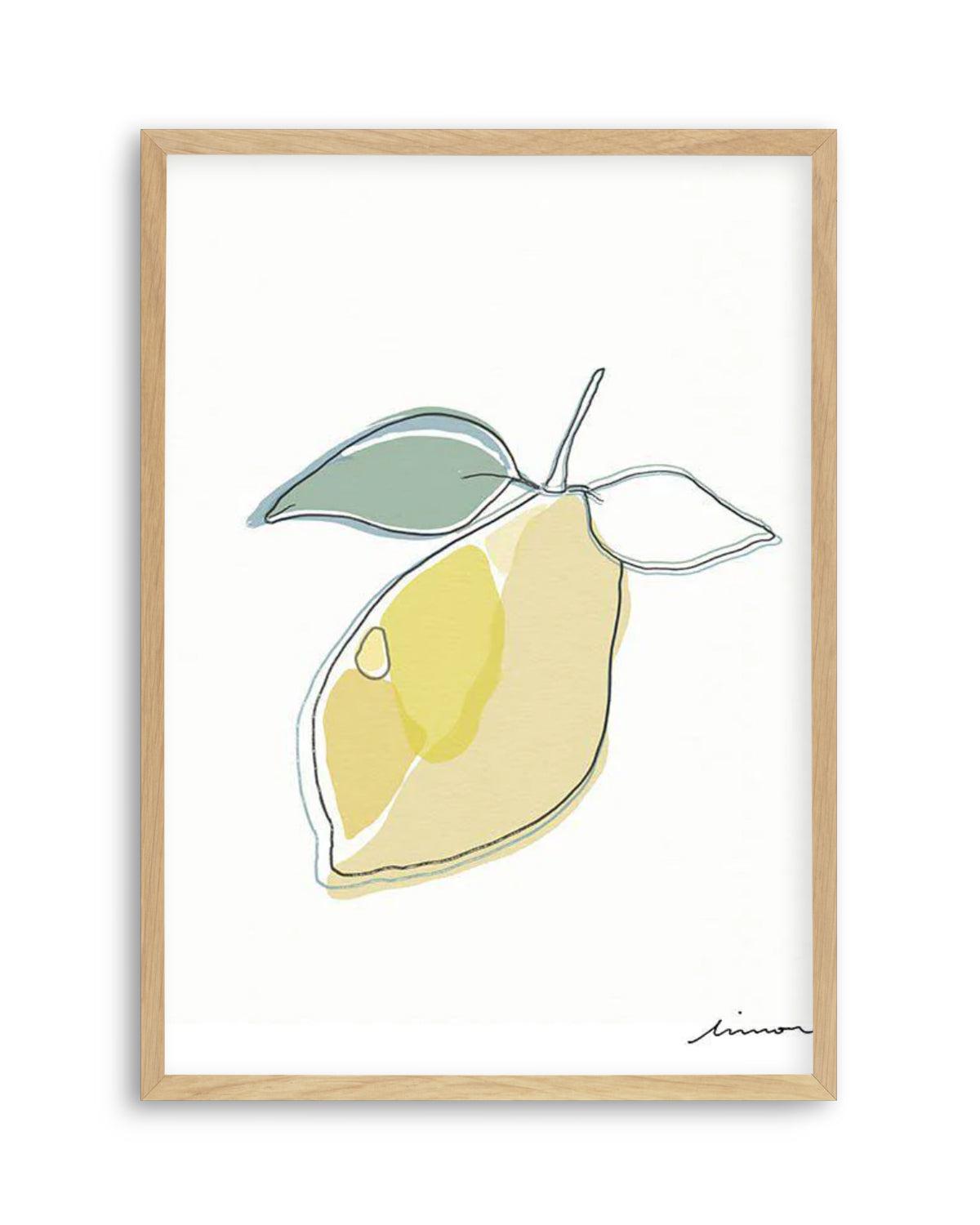 Abstract Limone Art Print