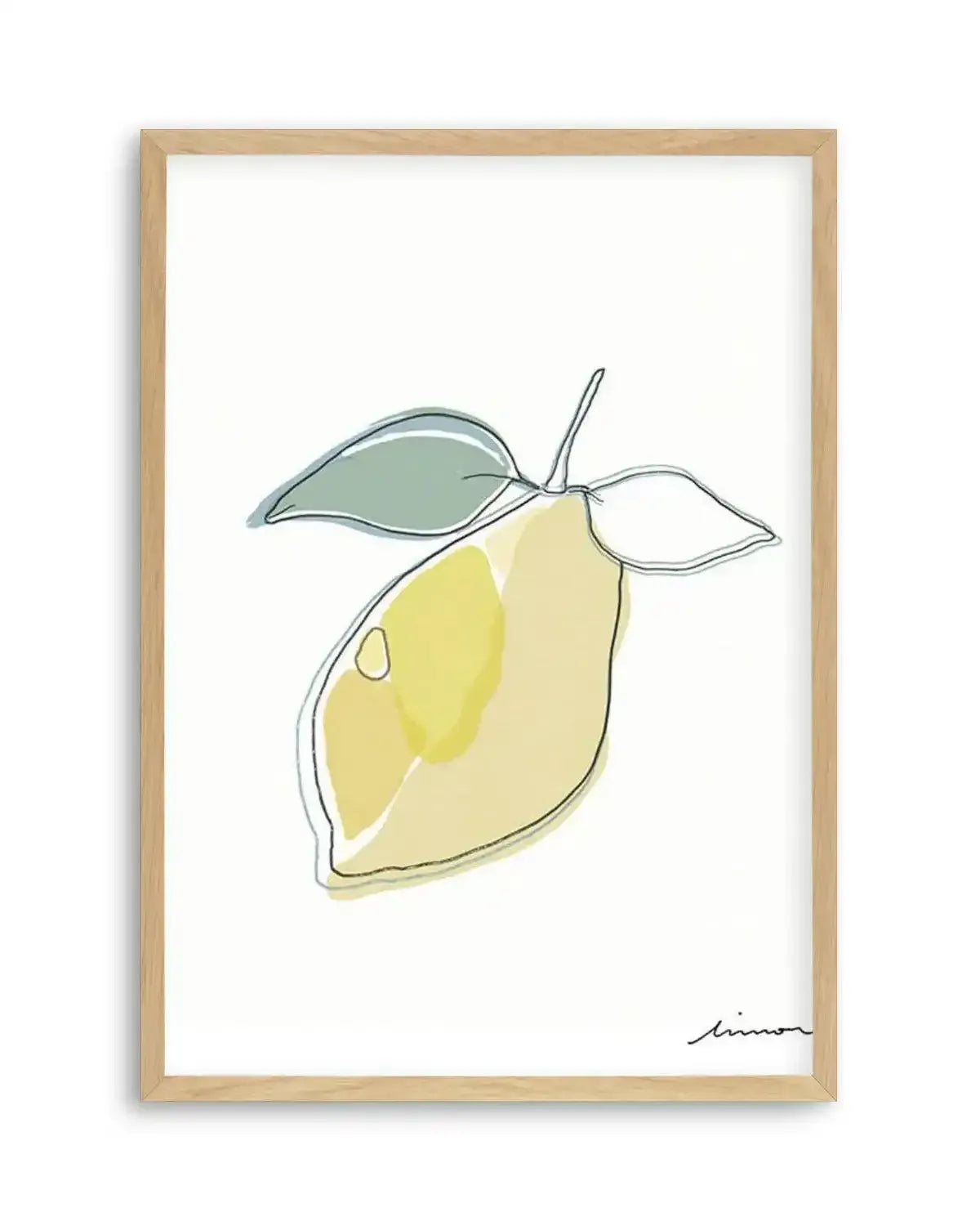 Abstract Limone Art Print from Olive et Oriel where you can shop wallpaper and artworks online