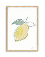 Abstract Limone Art Print