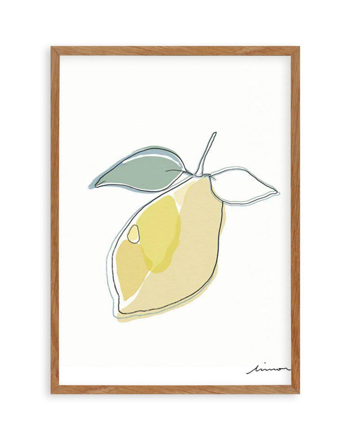 Abstract Limone Art Print