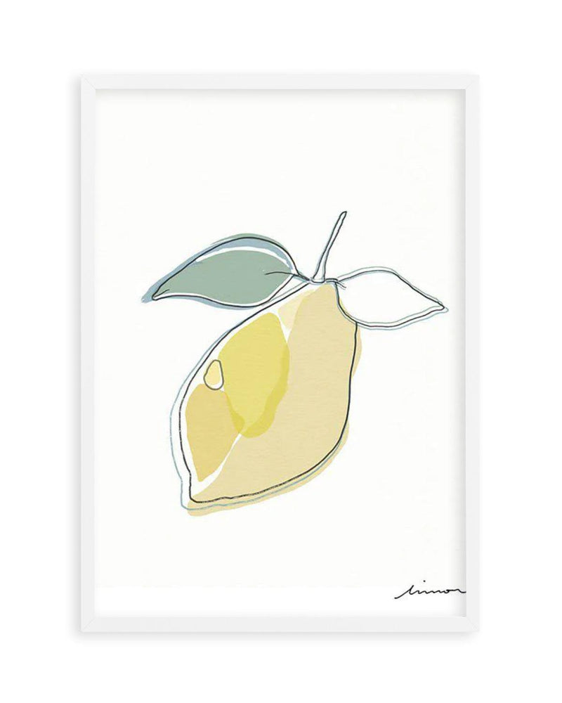 Abstract Limone Art Print