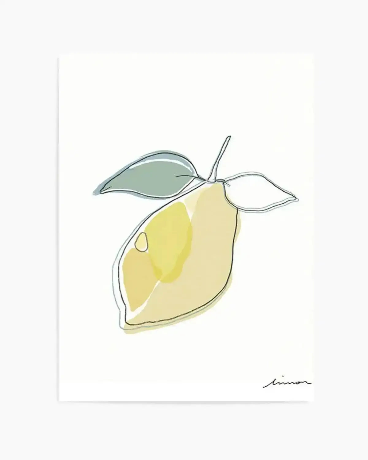Abstract Limone Art Print from Olive et Oriel where you can shop wallpaper and artworks online