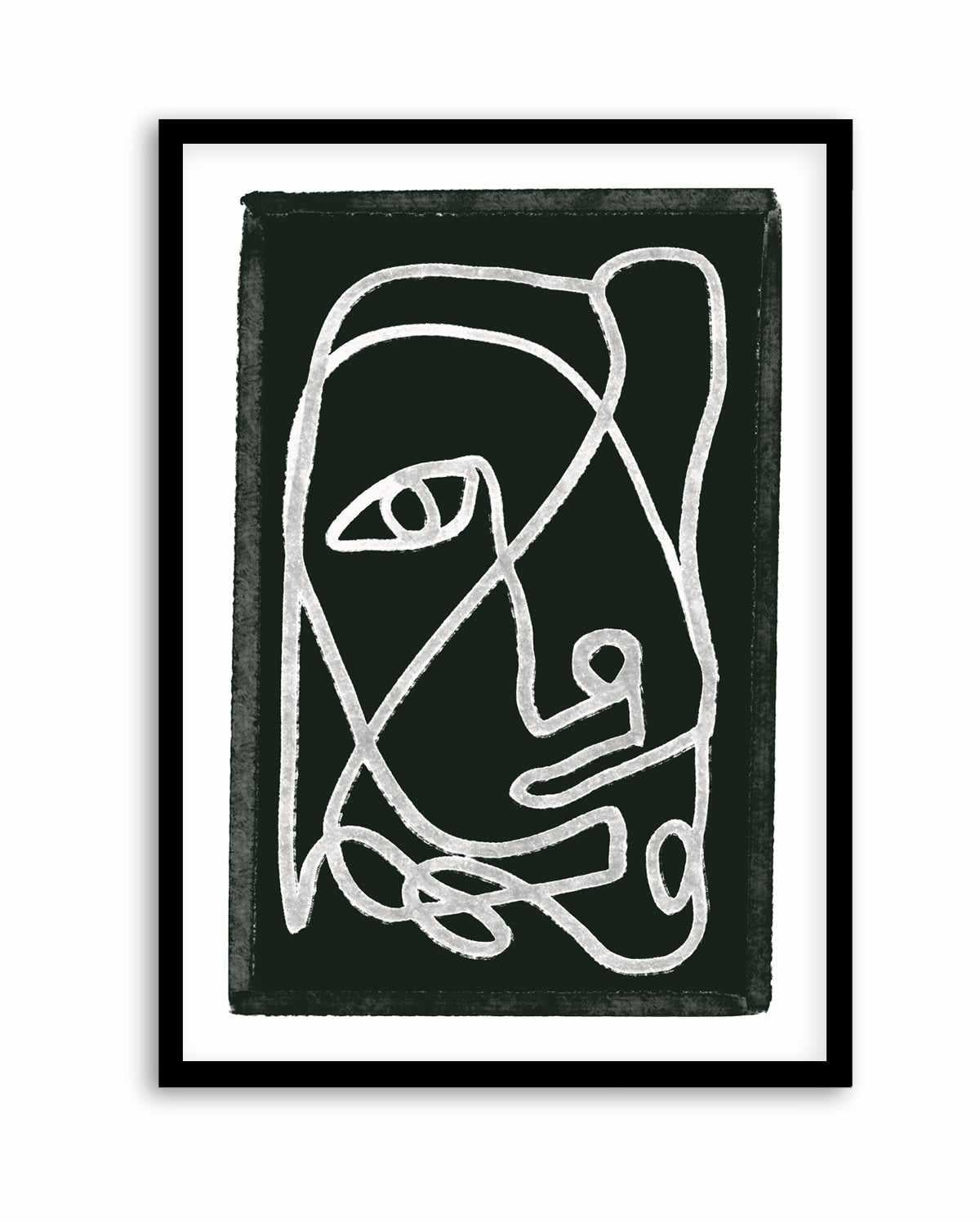 Abstract Lined Black by Sharyn Bursic | Art Print from Olive et Oriel where you can shop wallpaper and artworks online