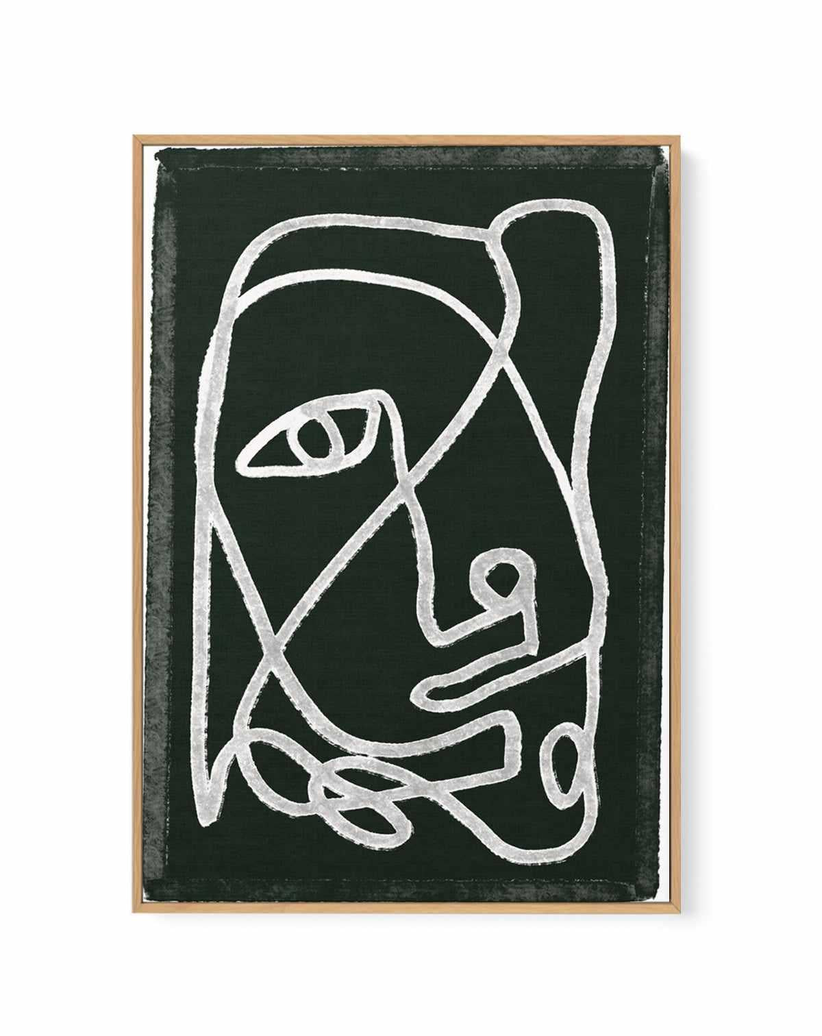 Abstract Lined Black by Sharyn Bursic | Framed Canvas Art Print from Olive et Oriel where you can shop wallpaper and artworks online