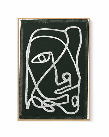 Abstract Lined Black by Sharyn Bursic | Framed Canvas Art Print from Olive et Oriel where you can shop wallpaper and artworks online