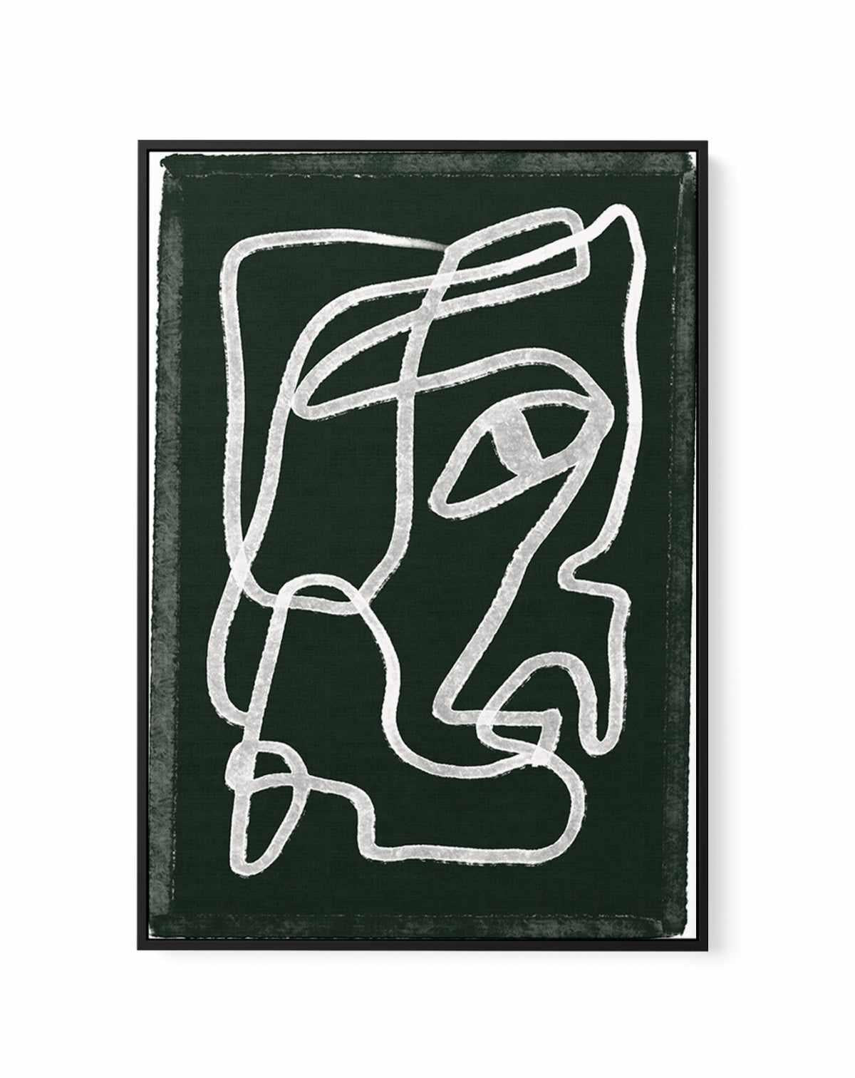 Abstract Lines Black by Sharyn Bursic | Framed Canvas Art Print from Olive et Oriel where you can shop wallpaper and artworks online