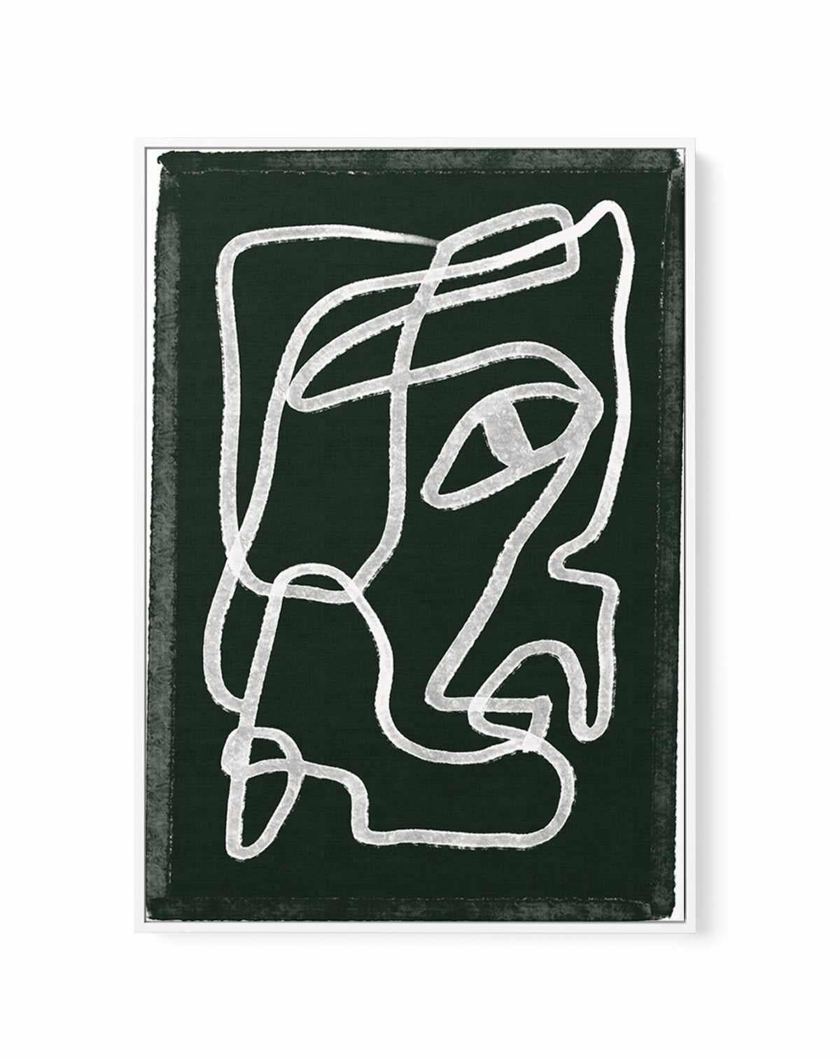 Abstract Lines Black by Sharyn Bursic | Framed Canvas Art Print from Olive et Oriel where you can shop wallpaper and artworks online