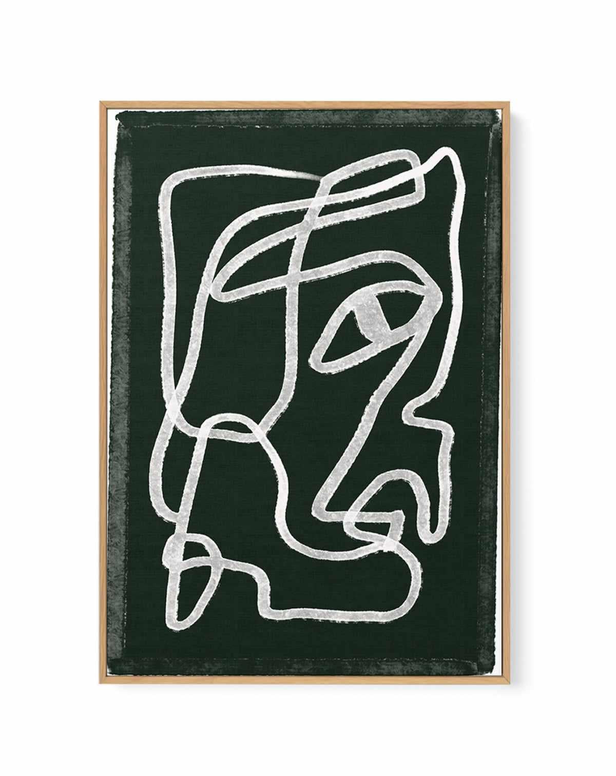 Abstract Lines Black by Sharyn Bursic | Framed Canvas Art Print from Olive et Oriel where you can shop wallpaper and artworks online