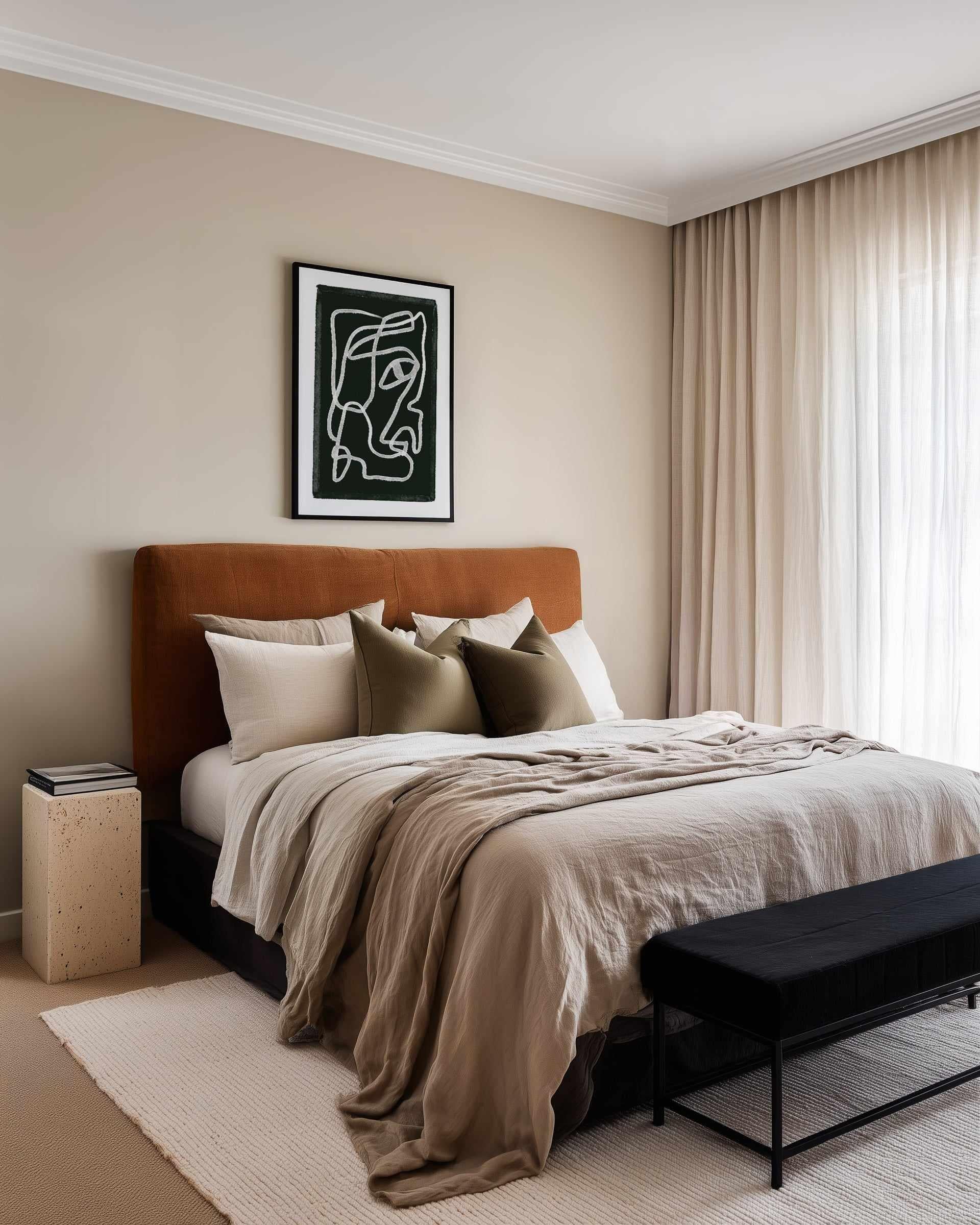 Abstract Lines Black by Sharyn Bursic | Art Print from Olive et Oriel where you can shop wallpaper and artworks online