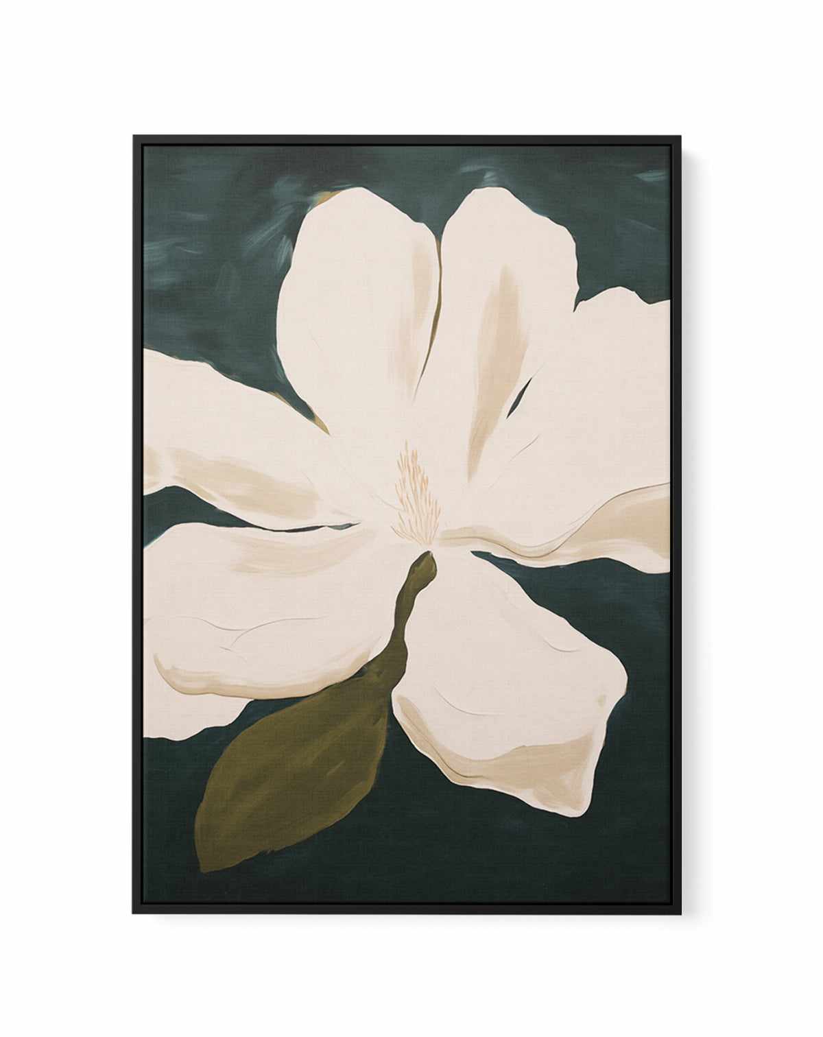 Abstract Magnolia | Framed Canvas Art Print