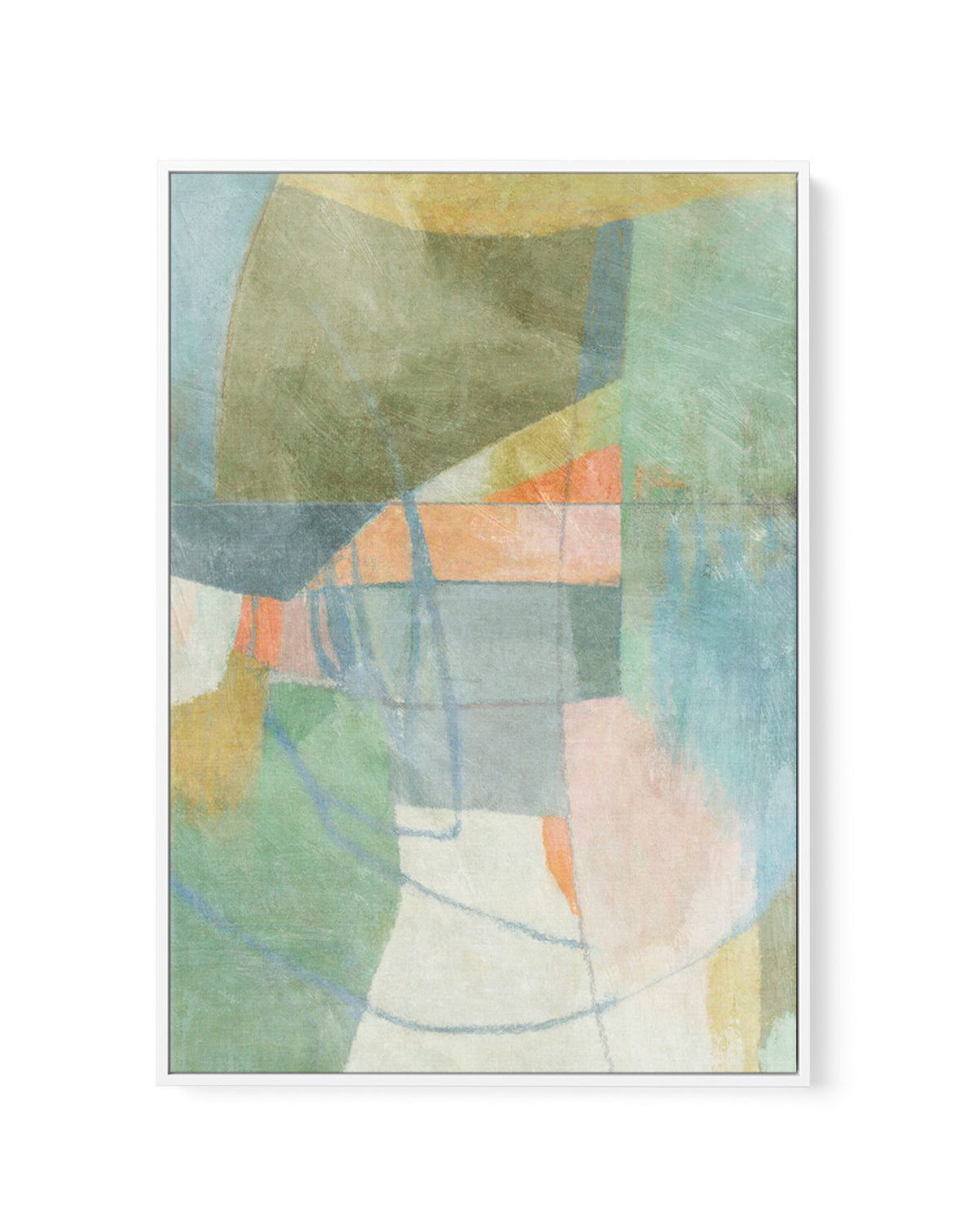 Abstract No. 13 by Suzanne Nicoll | Framed Canvas Art Print