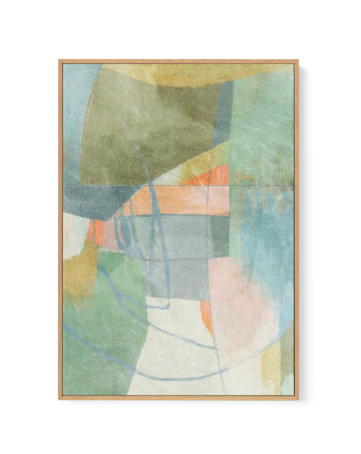Abstract No. 13 by Suzanne Nicoll | Framed Canvas Art Print