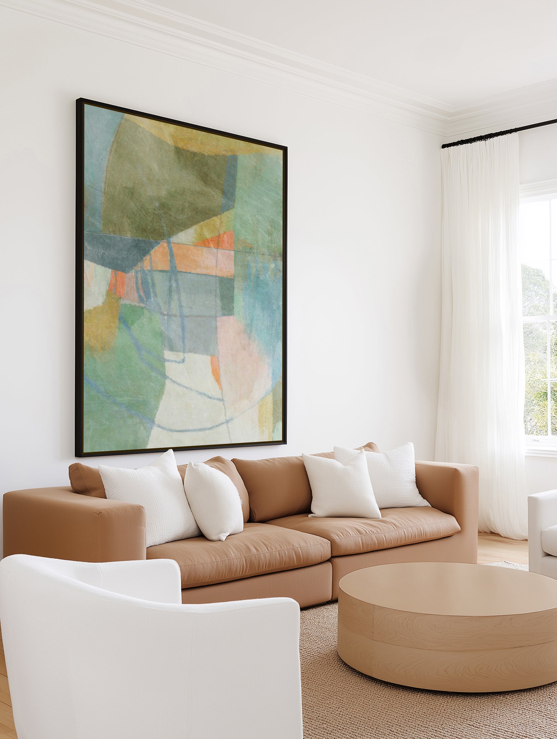 Abstract No. 13 by Suzanne Nicoll | Framed Canvas Art Print