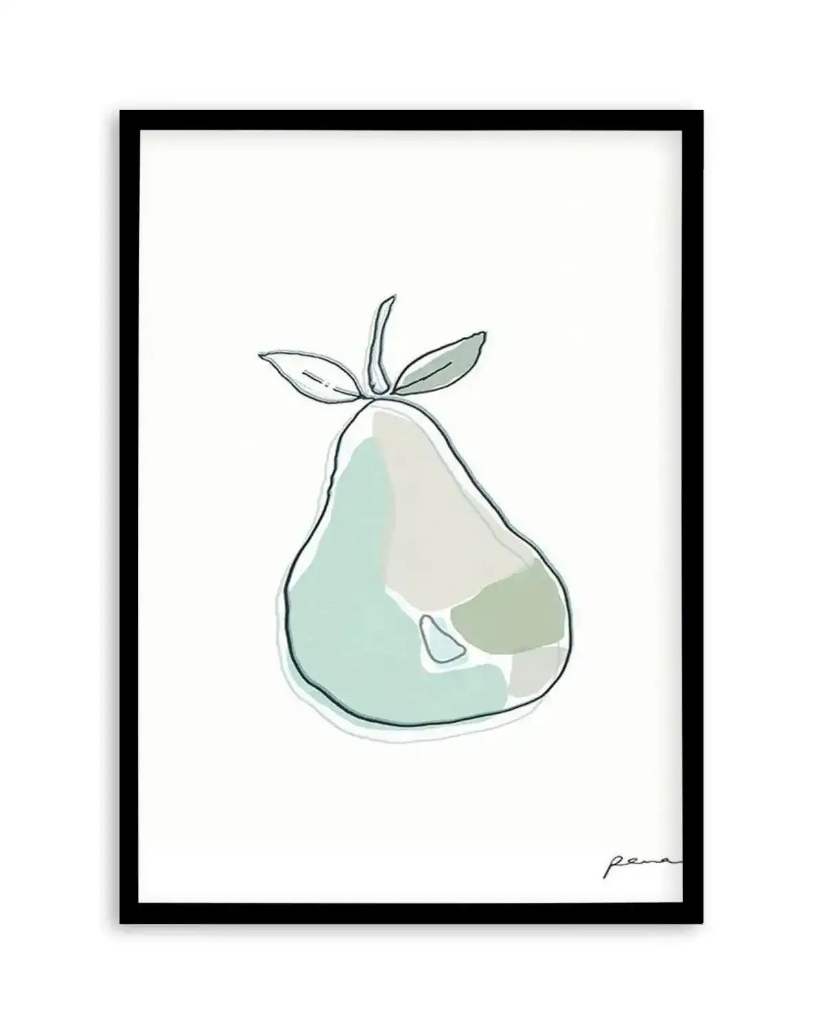 Abstract Pear Art Print from Olive et Oriel where you can shop wallpaper and artworks online