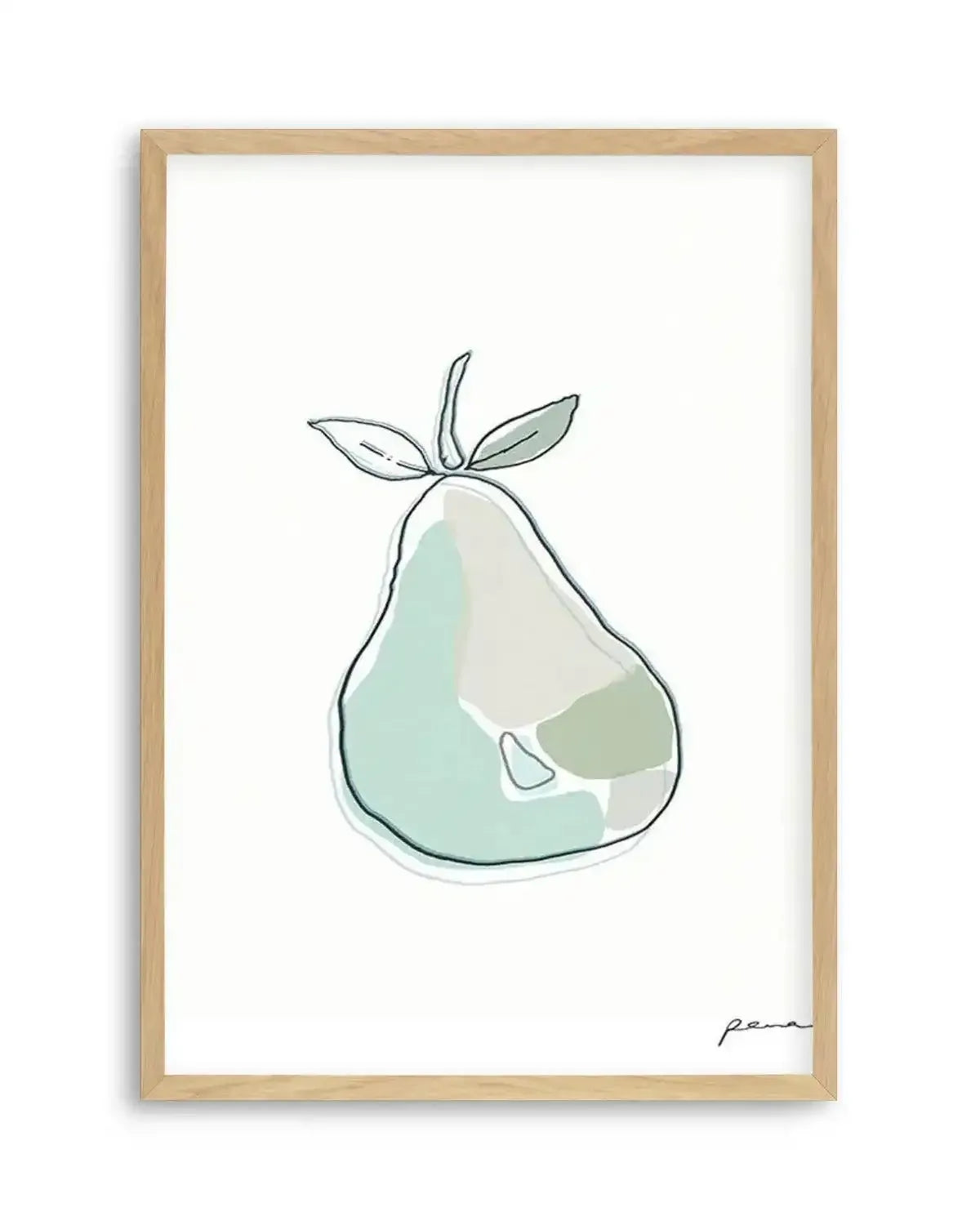 Abstract Pear Art Print from Olive et Oriel where you can shop wallpaper and artworks online