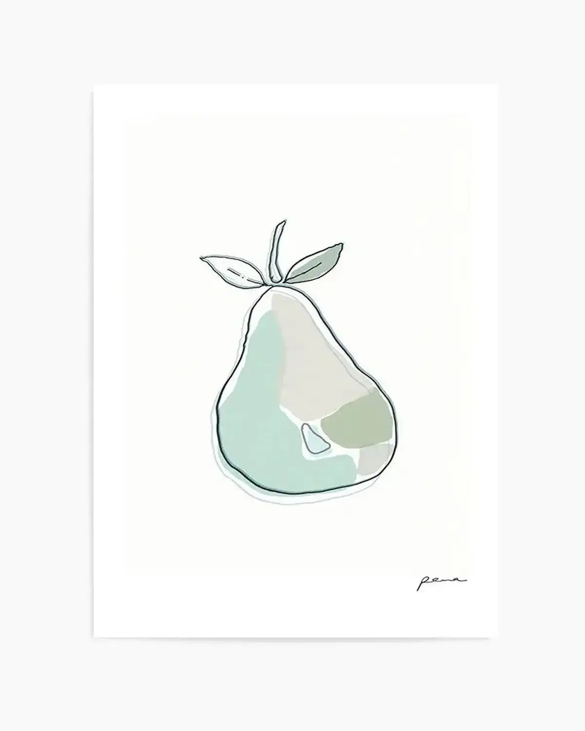 Abstract Pear Art Print from Olive et Oriel where you can shop wallpaper and artworks online