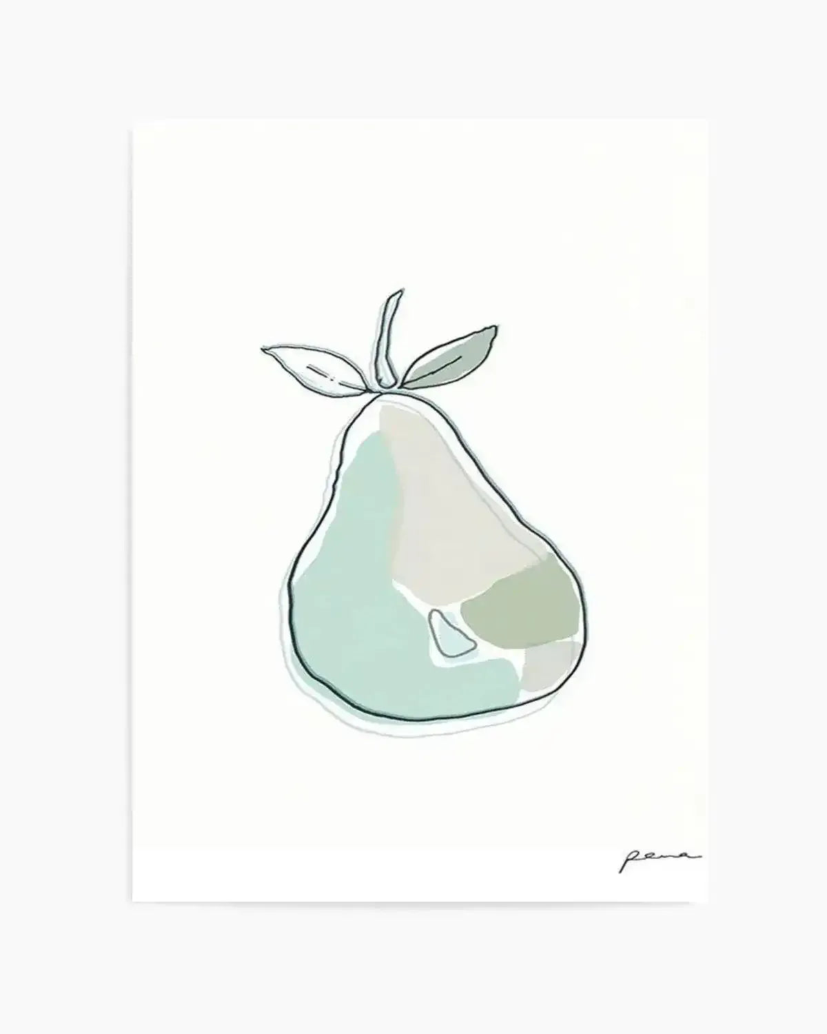 Abstract Pear Art Print from Olive et Oriel where you can shop wallpaper and artworks online