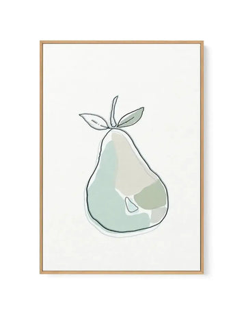 Abstract Pear | Framed Canvas-CANVAS-You can shop wall art online with Olive et Oriel for everything from abstract art to fun kids wall art. Our beautiful modern art prints and canvas art are available from large canvas prints to wall art paintings and our proudly Australian artwork collection offers only the highest quality framed large wall art and canvas art Australia - You can buy fashion photography prints or Hampton print posters and paintings on canvas from Olive et Oriel and have them de
