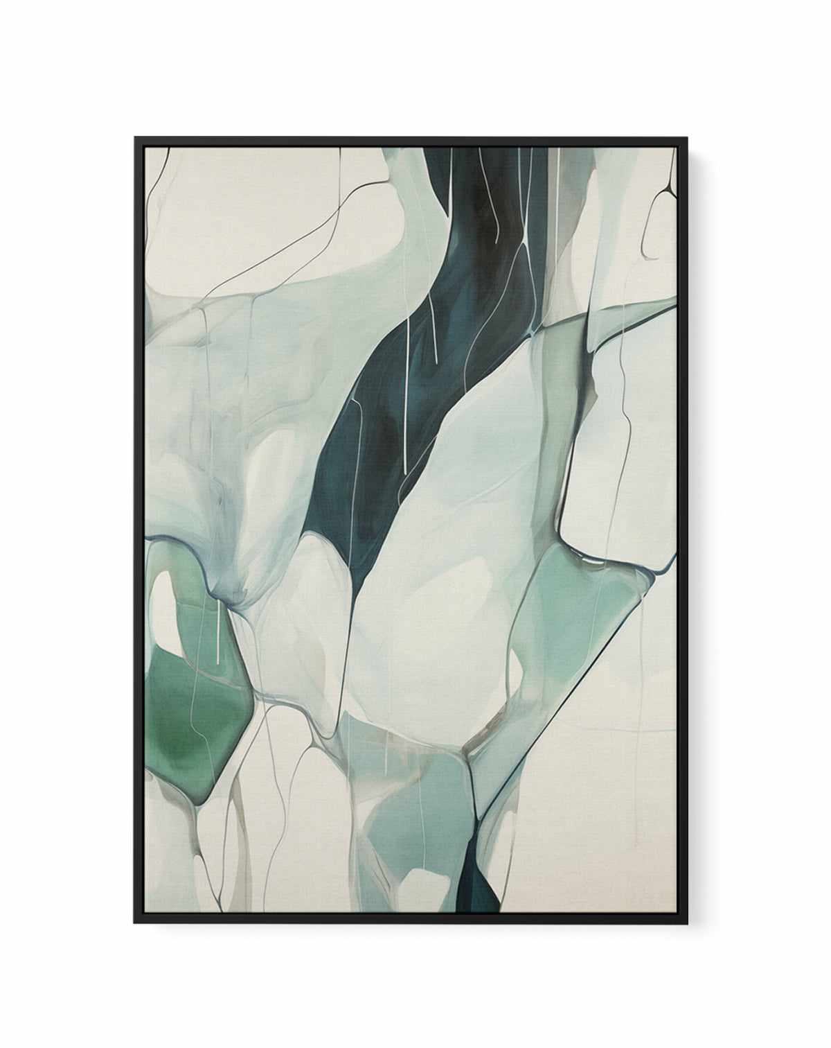 Abstract Seaglass I | Framed Canvas Art Print