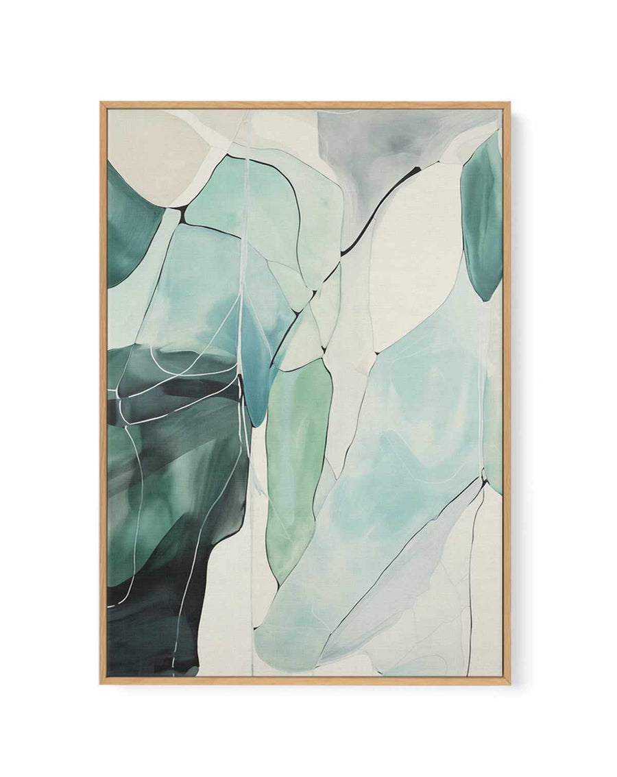 Abstract Seaglass II | Framed Canvas Art Print from Olive et Oriel where you can shop wallpaper and artworks online