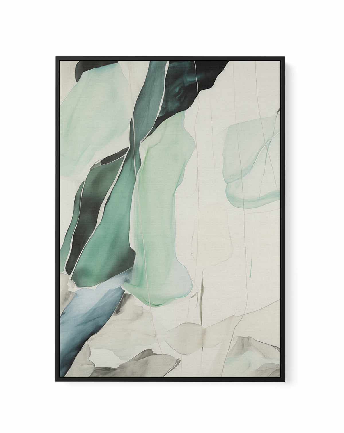 Abstract Seaglass III | Framed Canvas Art Print