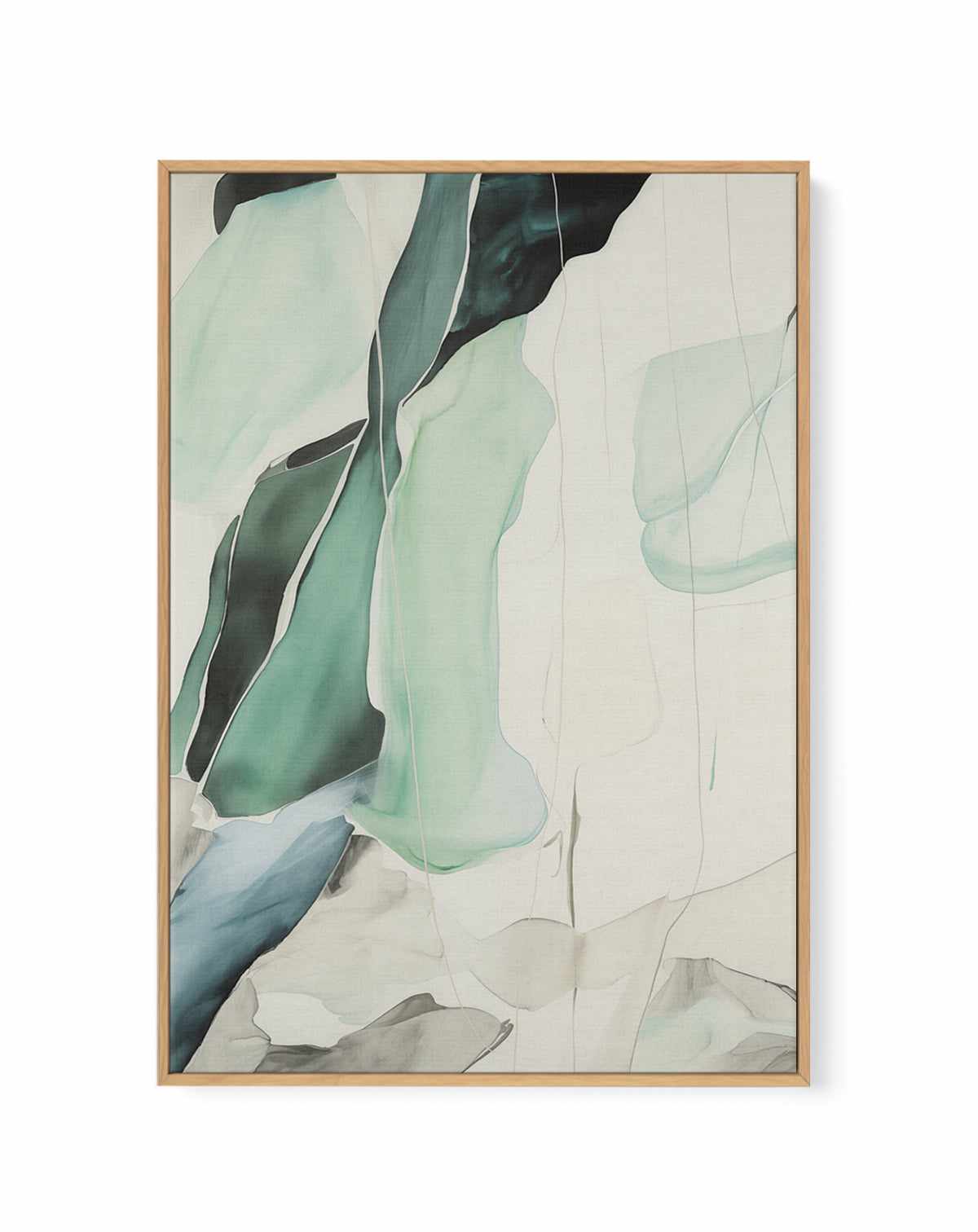 Abstract Seaglass III | Framed Canvas Art Print