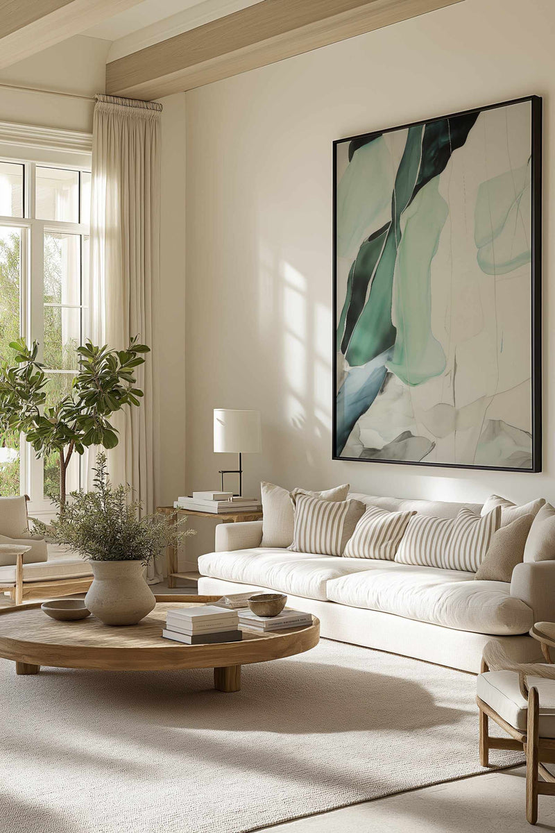 Abstract Seaglass III | Framed Canvas Art Print from Olive et Oriel where you can shop wallpaper and artworks online