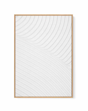 Abstract Wave Pattern | Framed Canvas Wall Art