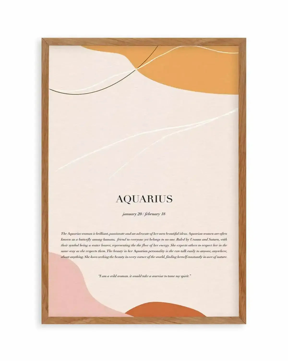 Abstract Zodiac Wall Art Print | Star Sign Series – Olive et Oriel