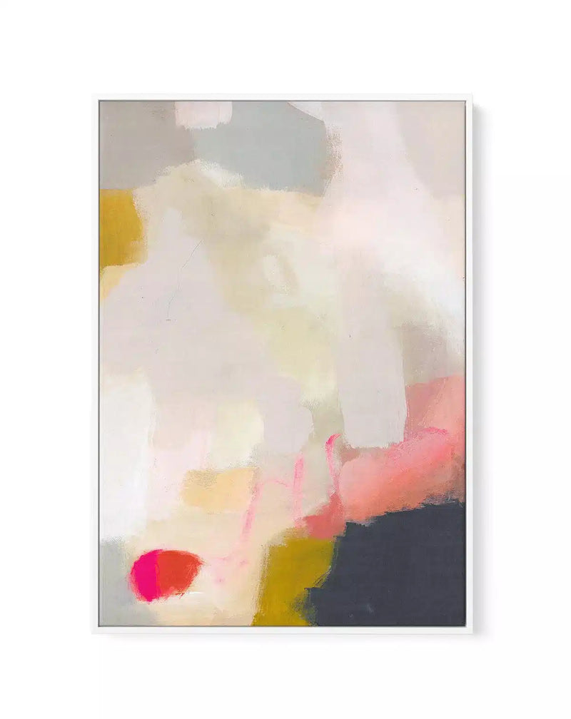 SALE 70x100 Abstract | White | Framed Canvas Art