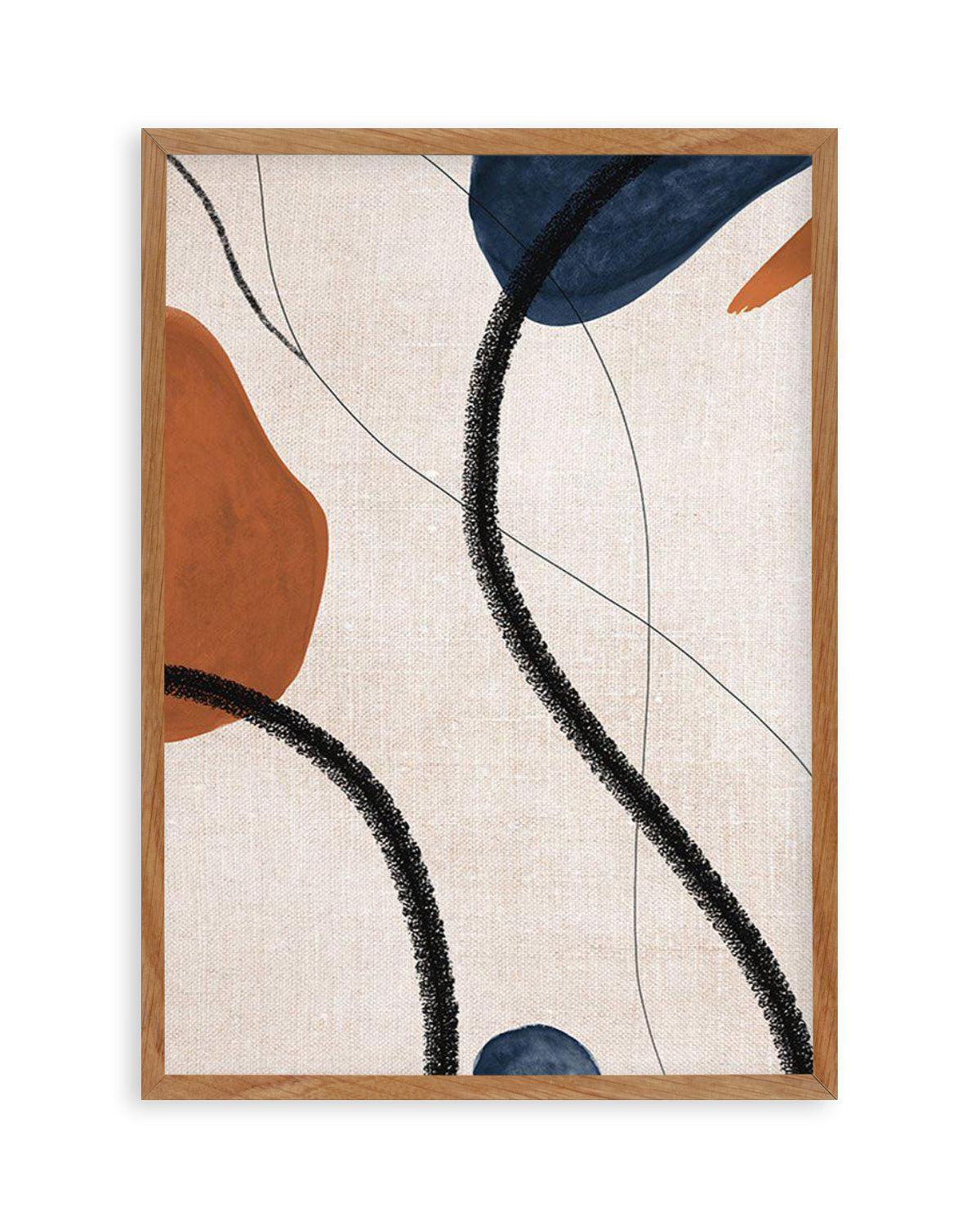 Abstract on Linen I Art Print