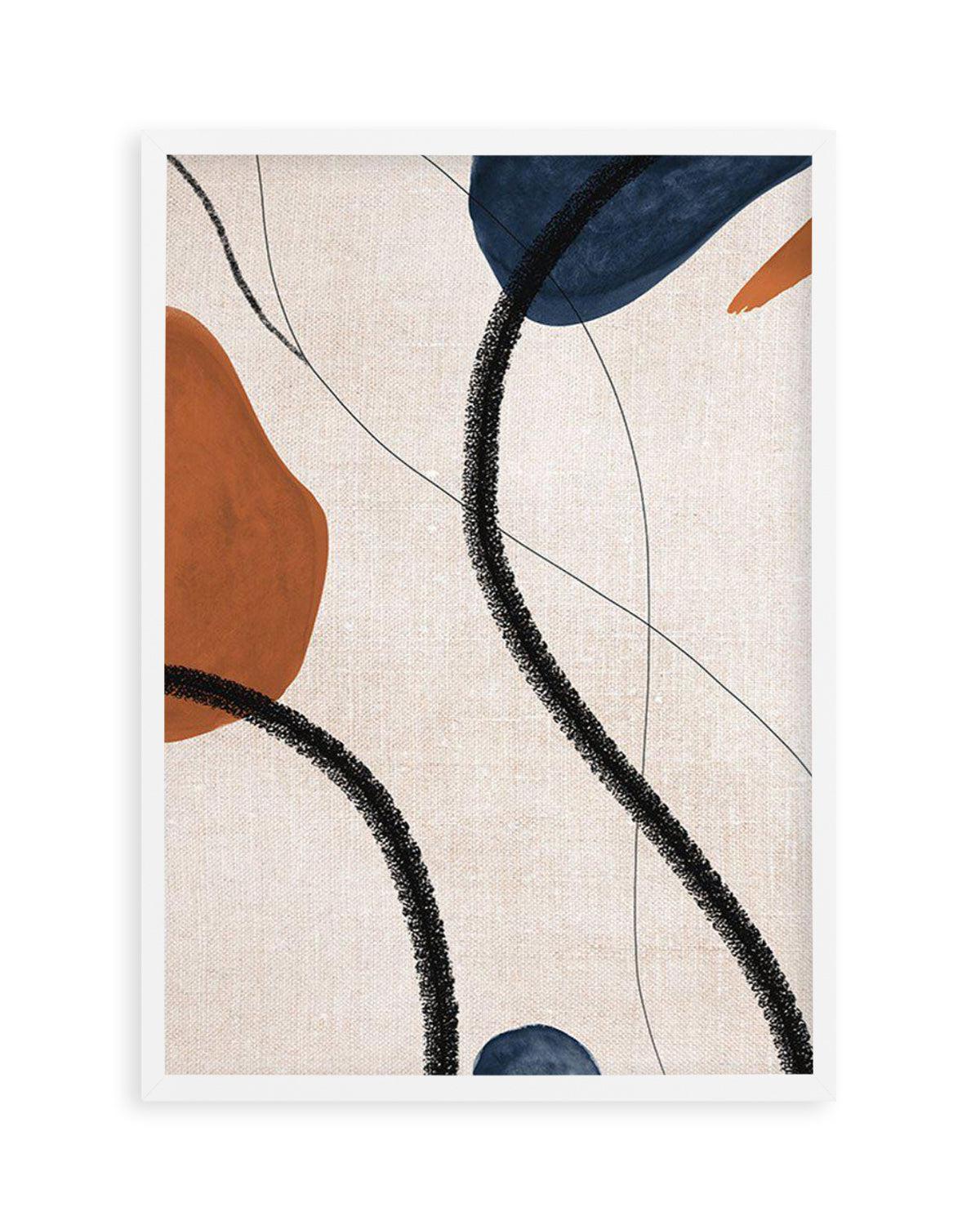 Abstract on Linen I Art Print