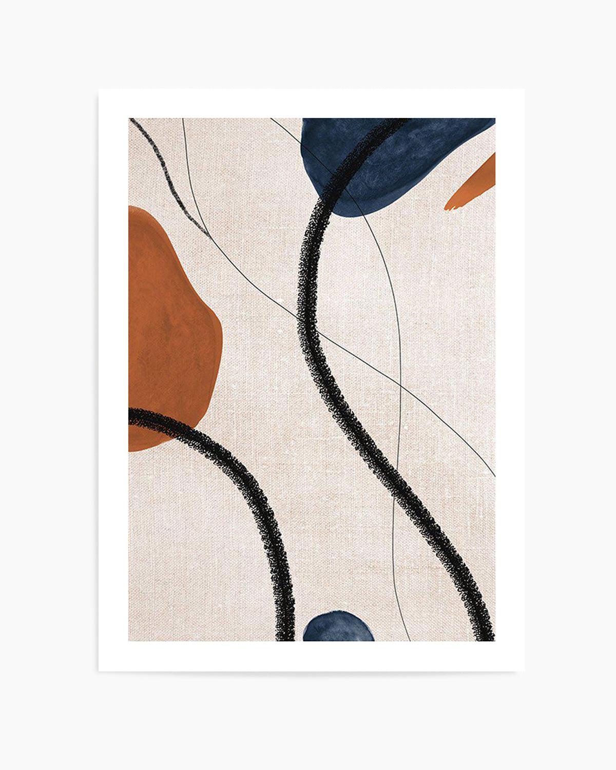 Abstract on Linen I Art Print