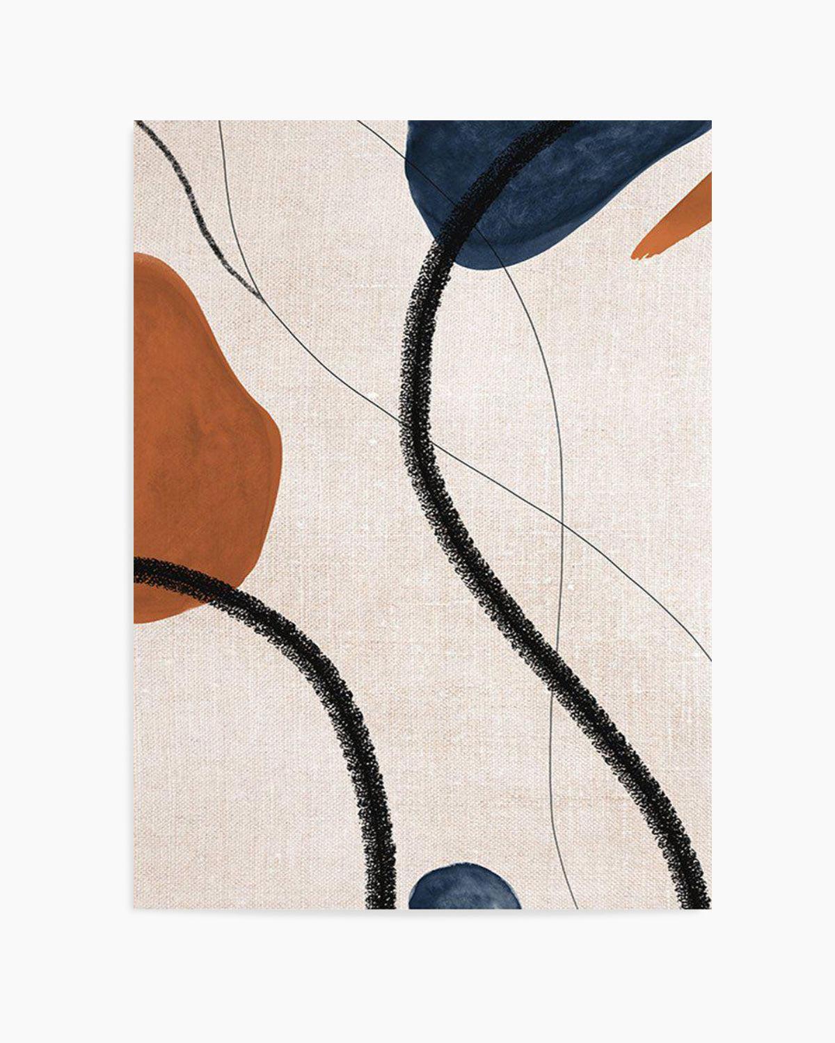 Abstract on Linen I Art Print