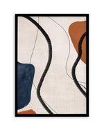 Abstract on Linen II Art Print